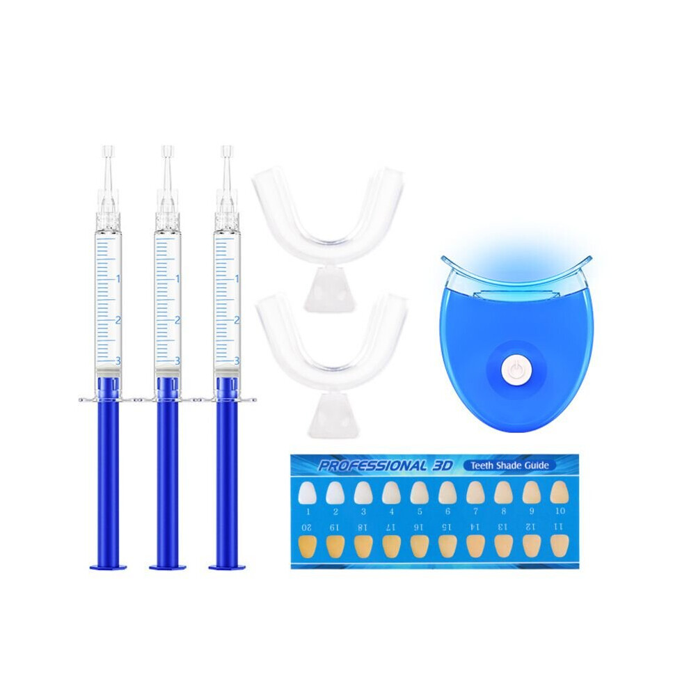 (7pcs Kit) SMILEKIT Teeth Whitening Light Lamp Kit Tooth Whitener Oral Care Hygiene White
