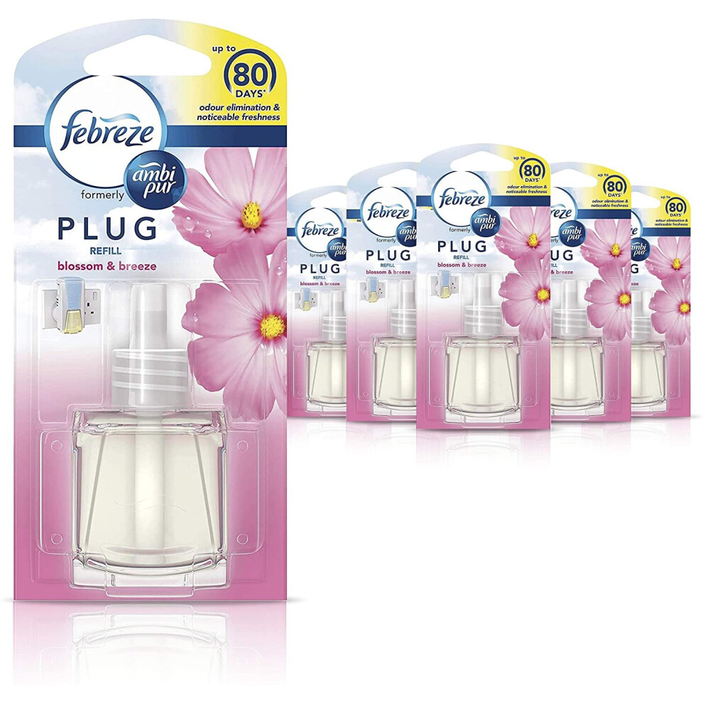 Febreze Ambi Pur Plug-In Air Freshener Refill Blossom & Breeze 120ml Odour - Image 3