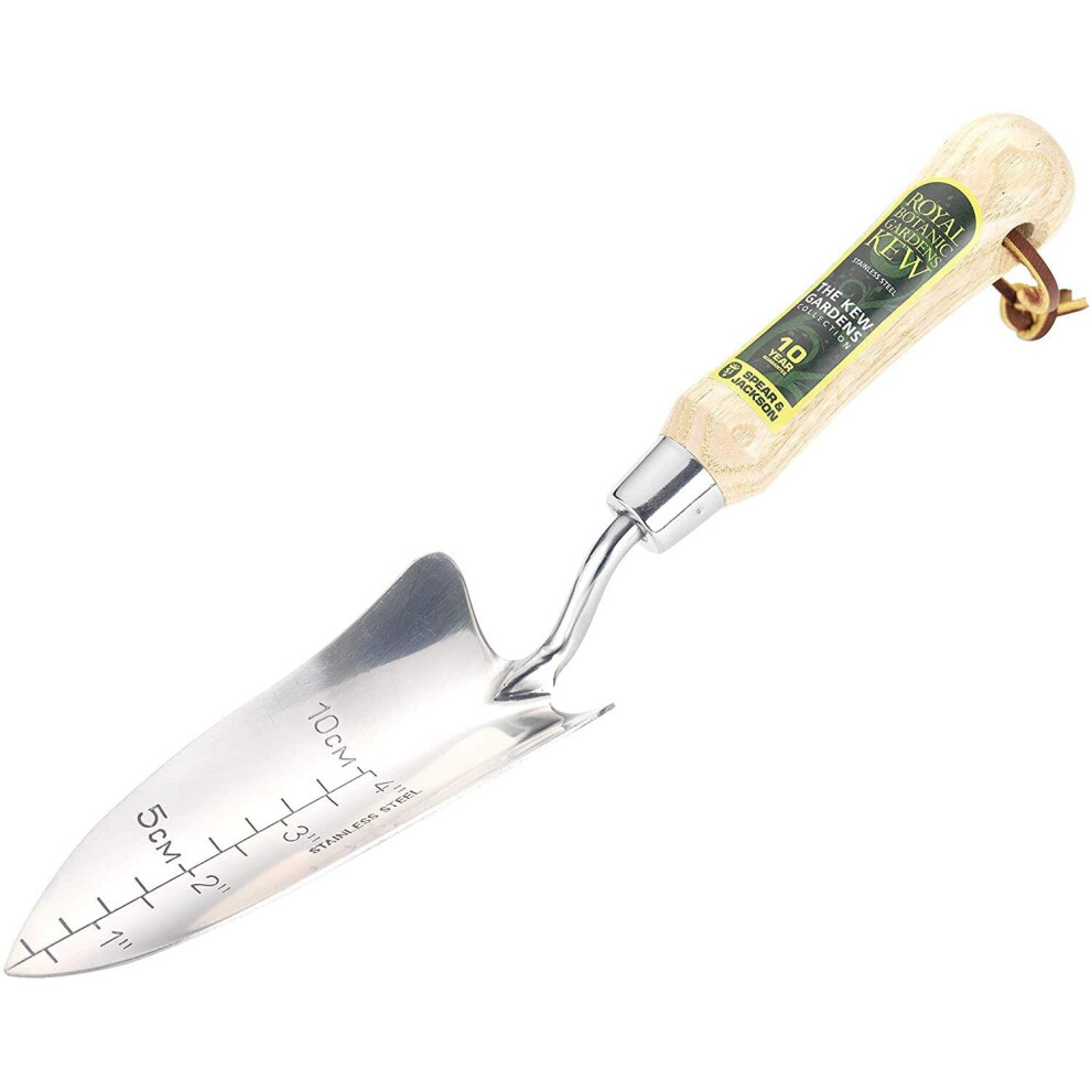 Spear & Jackson Kew Gardens 3020KEW Stainless Steel Transplanting Trowel, Blue