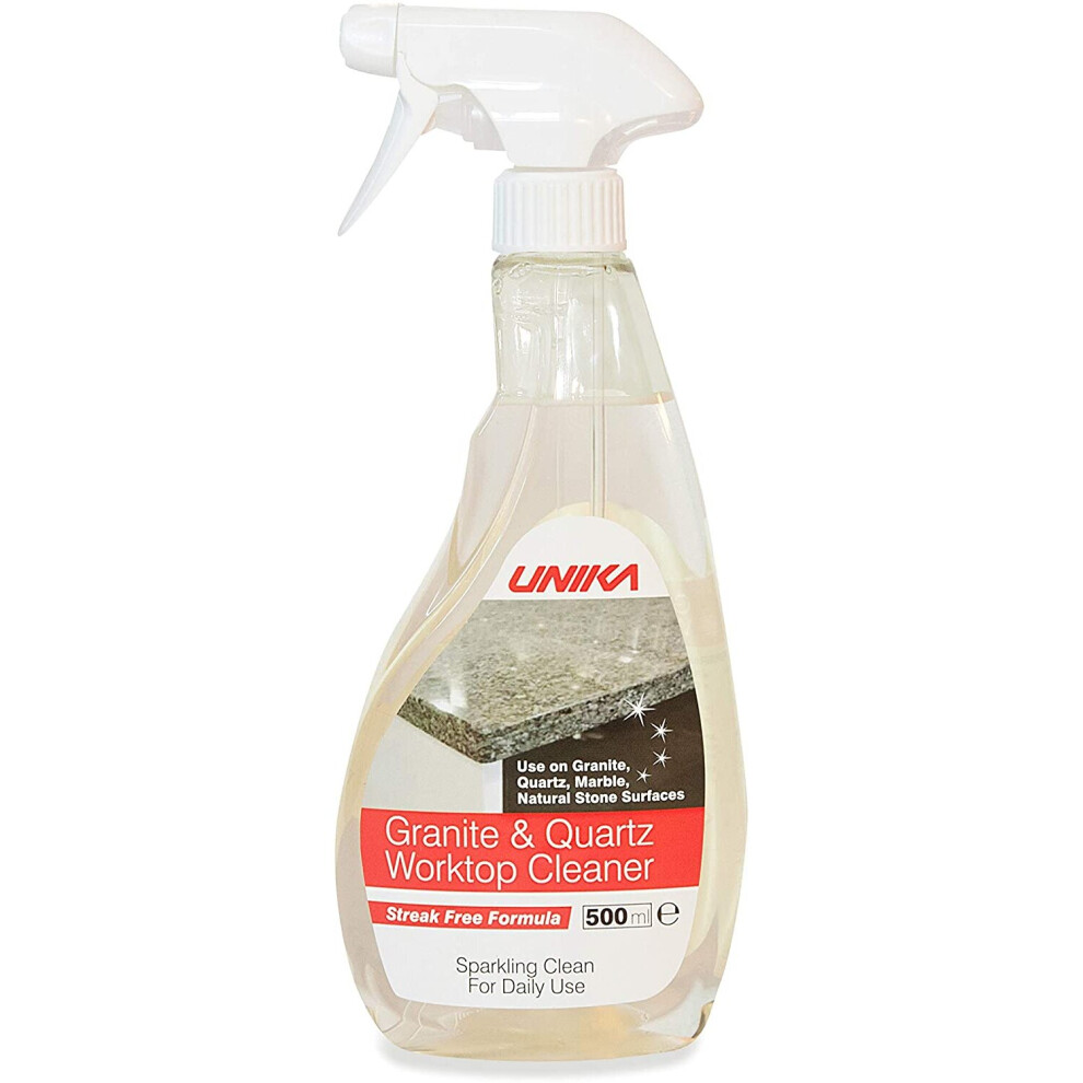 Unika Granite and Quartz Worktop Cleaner Spray, 500ml