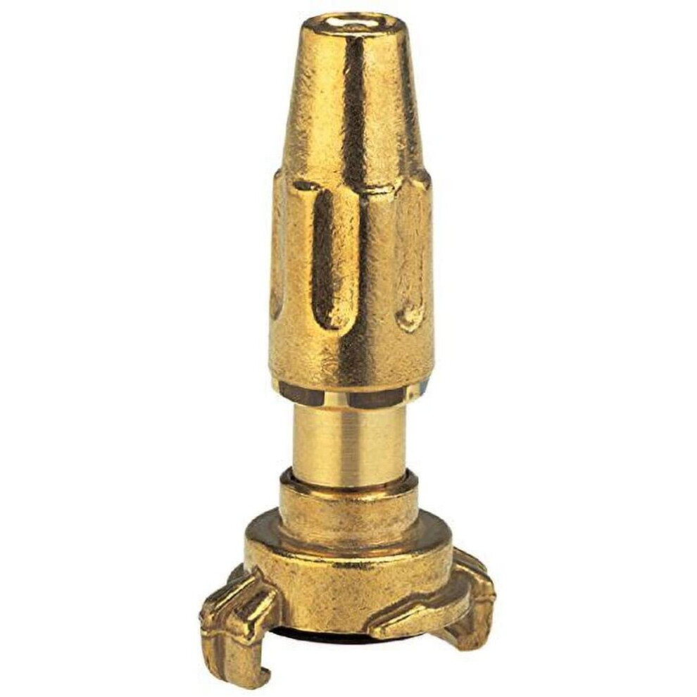 Gardena Brass Quick Release Syringe 13 mm (1/2 Inch) - Tubing: Rapid Coupling Connection with Controlled and Lockable Water Jet (7130-20)