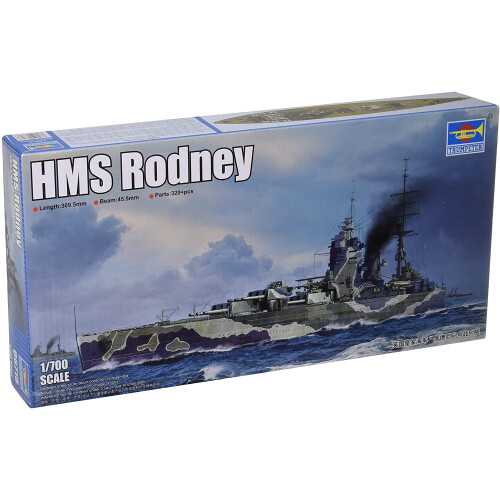 Trumpeter TRU06718 Kit modello in plastica HMS Rodney Vari