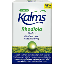 Kalms Rhodiola, 20 Tablets - Temporary Relief From Fatigue And Exhaustion Associated With Stress