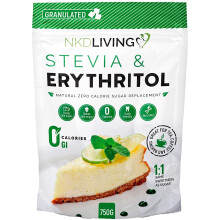 Erythritol and Stevia - Natural Sugar Alternative - 1:1 Zero Calorie Sugar Replacement - 750g