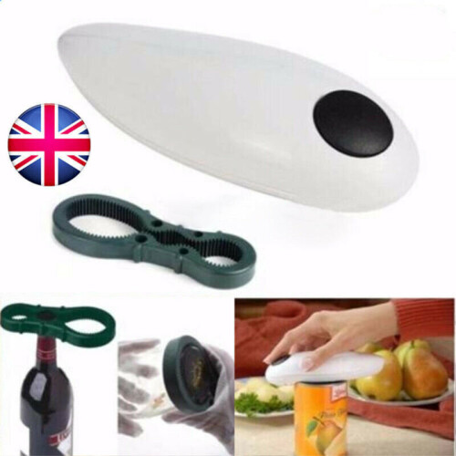 Portable One Touch Automatic Electric Can Tin Kitchen Restaurant Opener Tool