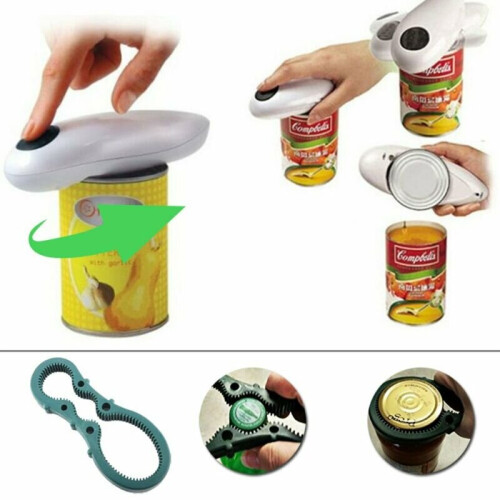 Portable One Touch Automatic Electric Can Tin Kitchen Restaurant Opener Tool 1