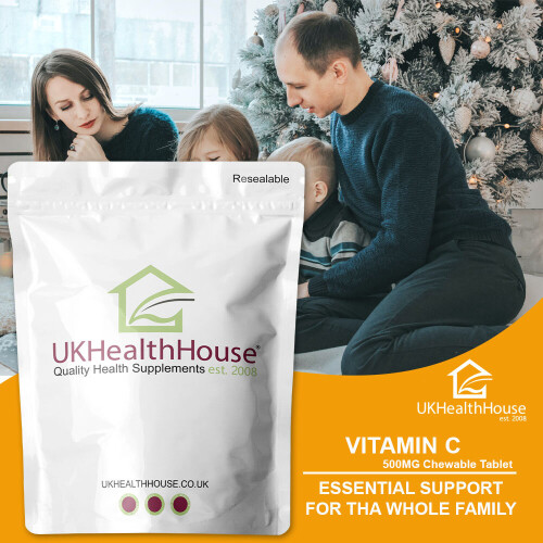Vitamin C 500mg x 30 Chewable Vegan Tablets - Immune Support - Orange 2