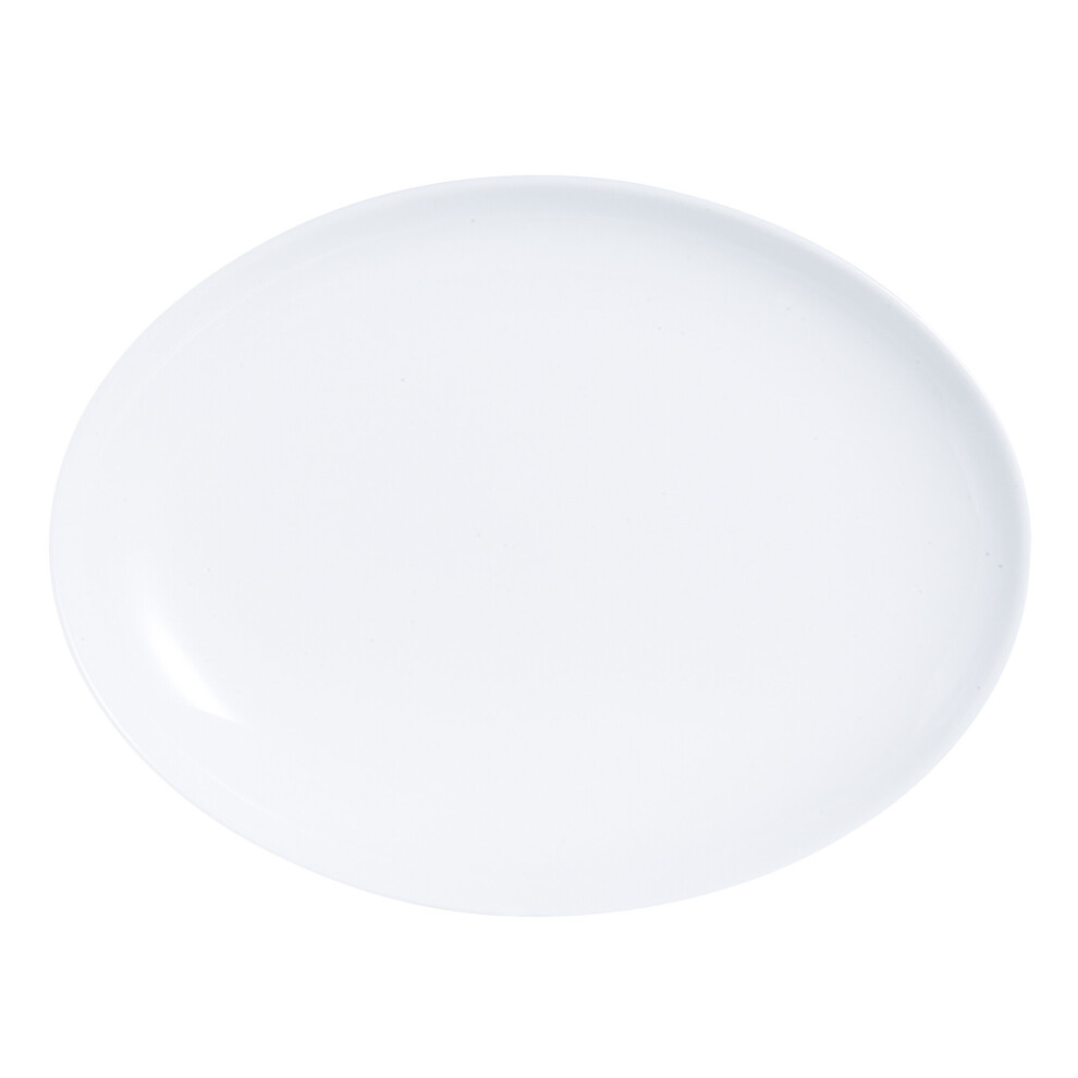 (White, Oval Dish) Luminarc Round 18pc Glass Dinner Set Dinnerware