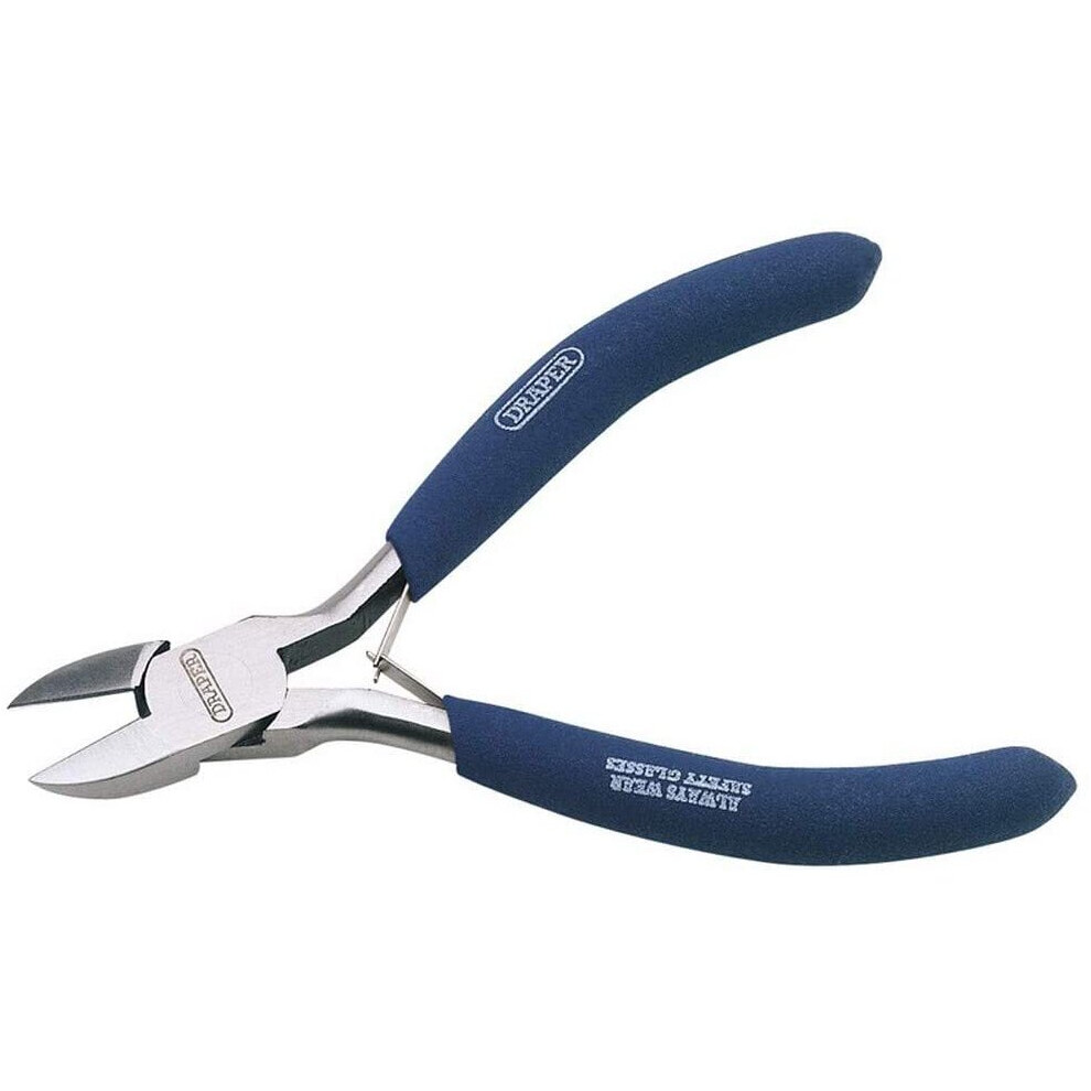 Draper 60743 38A Carbon Steel Diagonal Side Cutter Plier, 110mm