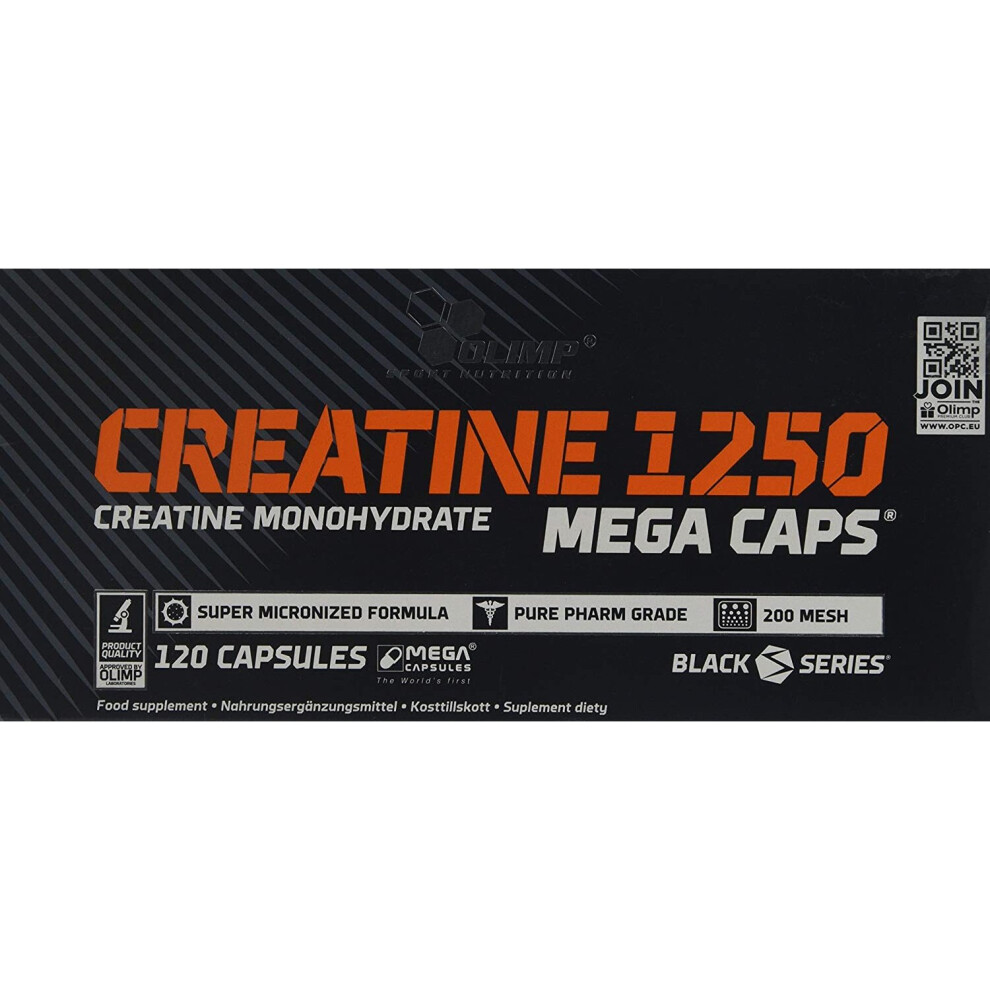 Olimp Labs Creatine 1250 Mega Capsules, 120 Capsules
