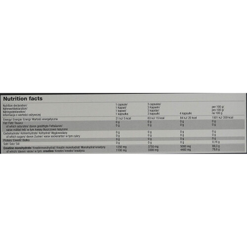 Olimp Labs Creatine Monohydrate 1250 mg Mega Capsules - 120 Caps, 5 g Per Serving 2