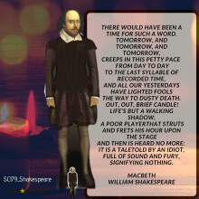 Star Cutouts Cut Out of William Shakespeare