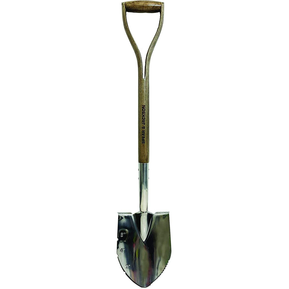 Spear & Jackson 4650PS Traditional Stainless Planting Spade, Brown