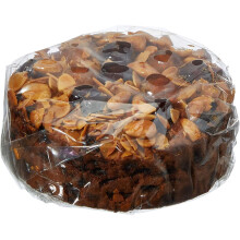 Cartwright & Butler Cherry and Almond Fruit Cake | Moist Fruit Cake with Generous Chunks of Cherries and Almonds | Presented in a Signature Round Loaf