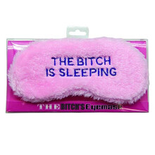Diabolical Gifts DP0034 Novelty Eye Mask-'The Bitch Sleep Blindfold Practical Joke Gift, Pink