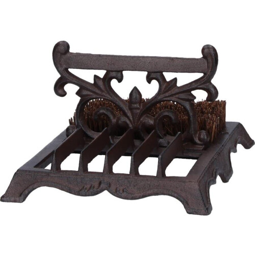 Fallen Fruits LH219 Boot Brush & Scraper, Brown 1