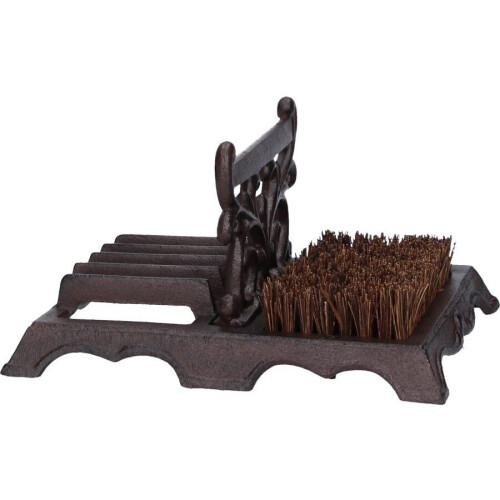 Fallen Fruits LH219 Boot Brush & Scraper, Brown 2