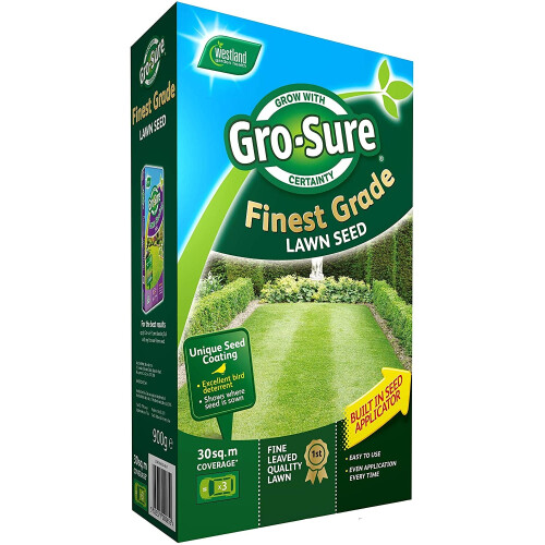 Westland Gro-Sure Finest Lawn Seed, 30 m2, 900 g