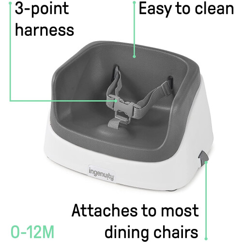 Ingenuity SmartClean Toddler Booster Seat - Slate 1