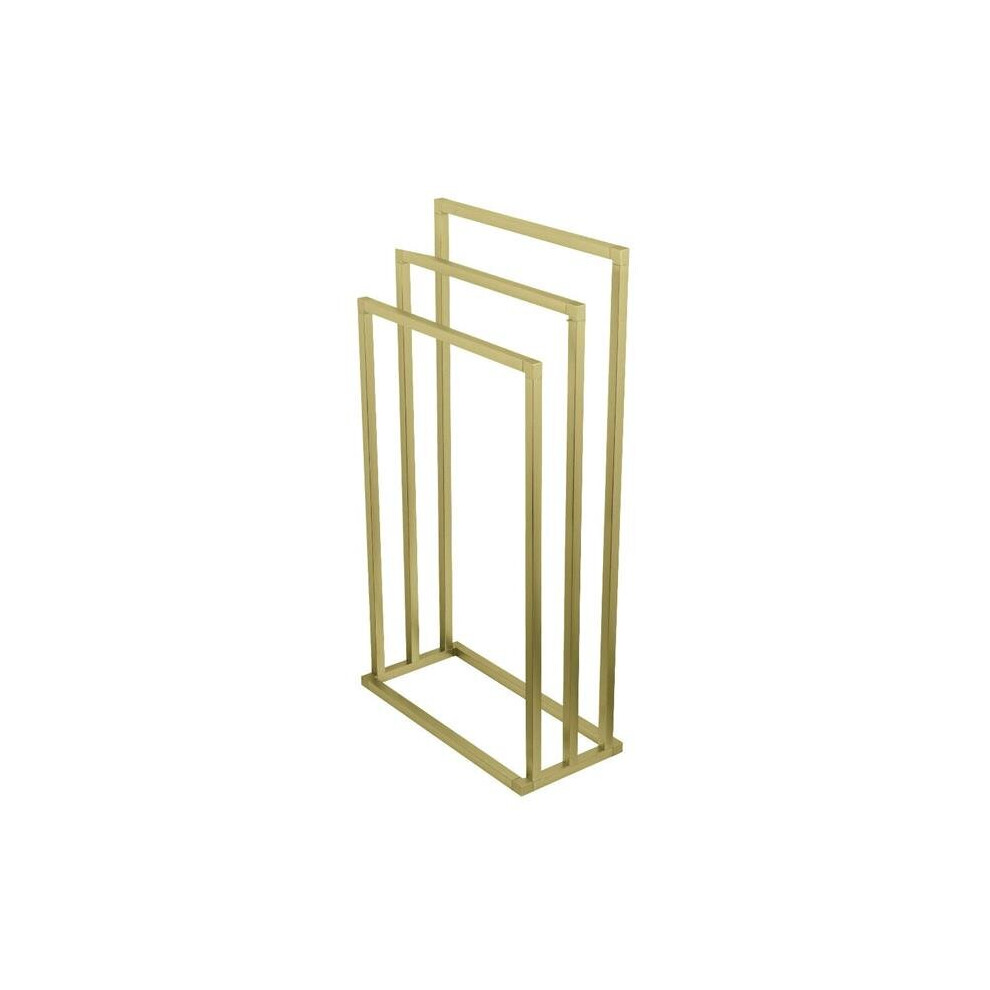Kingston Brass SCC8337 Edenscape Freestanding 3-Tier Towel Rack, Brushed Brass