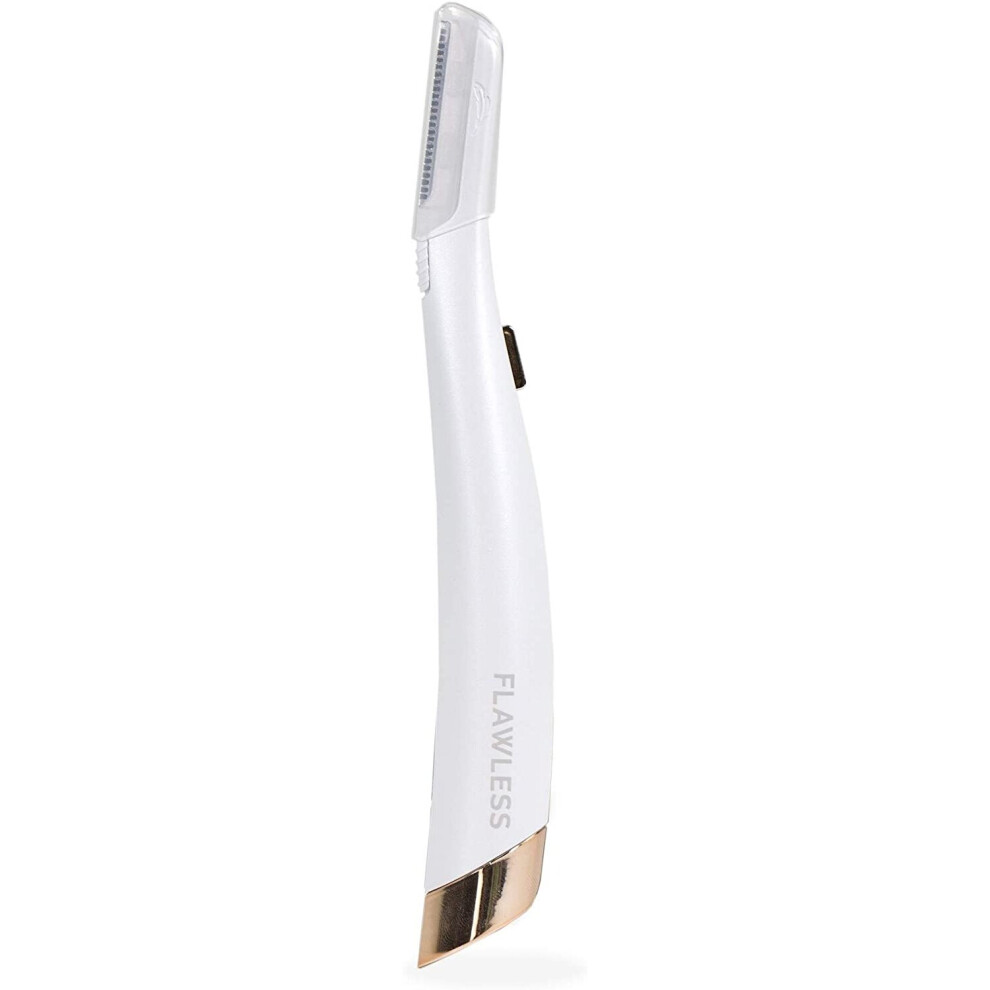 Finishing Touch Flawless Dermaplane Glow Facial Hair Remover with 6 x Replacement Blades - AAA Battery Included