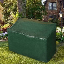 Ram® Heavy Duty 3 Seater Waterproof Outdoor Garden Bench Cover with Corner Eyelets and Securing Ropes – Suitable for Benches up to 160cm (Bench Cov