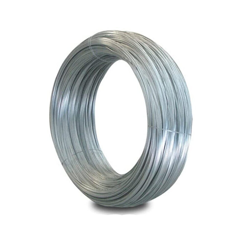 Merriwayâ® Bh00325 Galvanised Coated Garden Wire, 1.25Mm X 50 Metres (162.5Ft) 16 Gauge 3/64 Inch Thickness 5013249315960