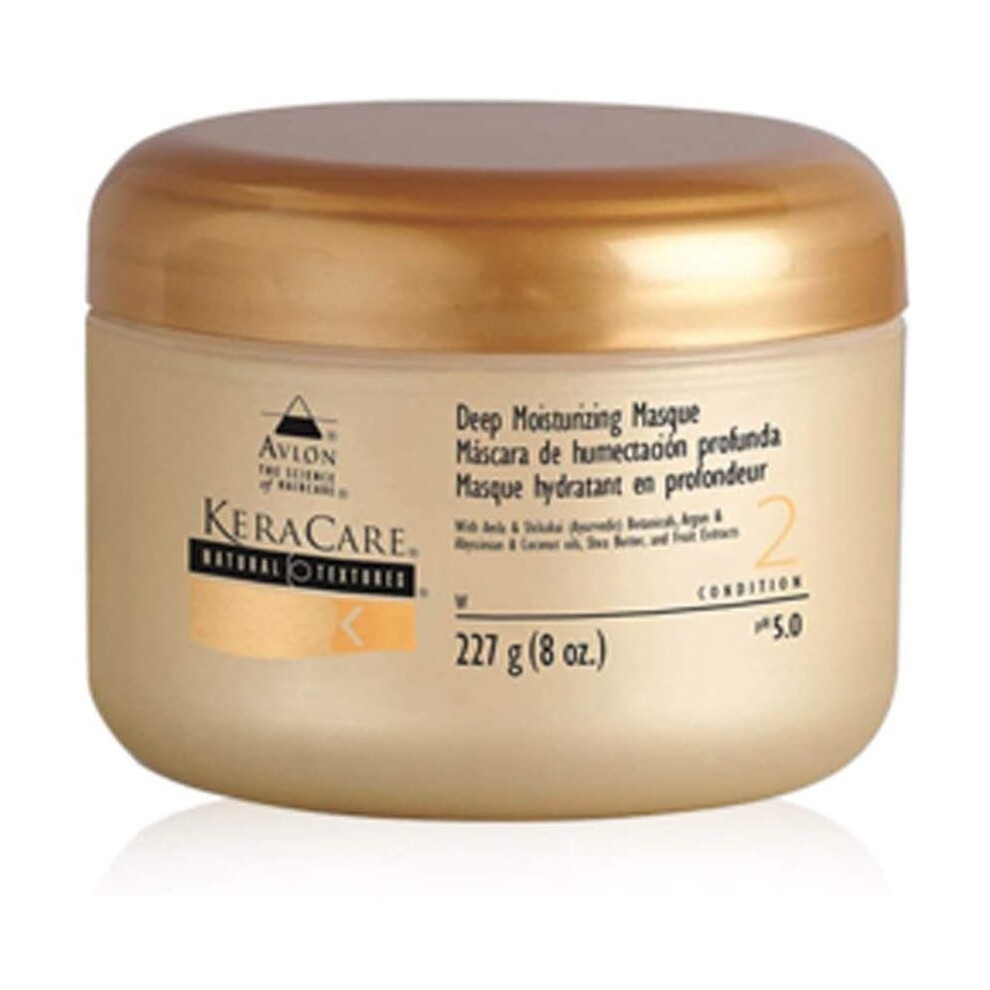 Avlon KeraCare Natural Textures Deep Moisturising Masque, Condition 2, 227g/8 oz.