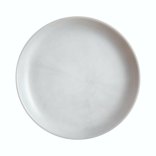 (Grey Marble, 6 Dessert Plates) Luminarc Round 18pc Glass Dinner Set Dinnerware
