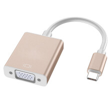 (Gold) type-c to vga adapter cable-laptop and mobile phone with screen converter