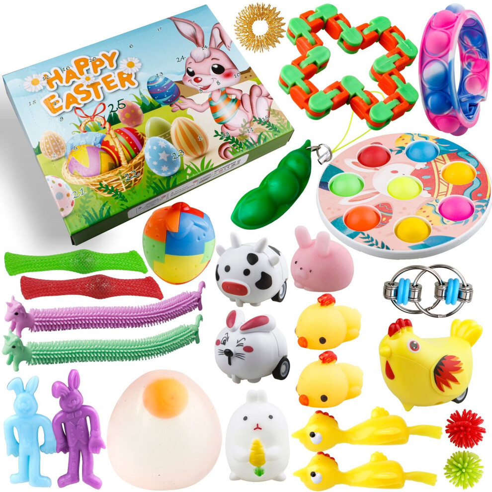 (B) Easter Blind Box Countdown Surprise Blind Box Toy Set