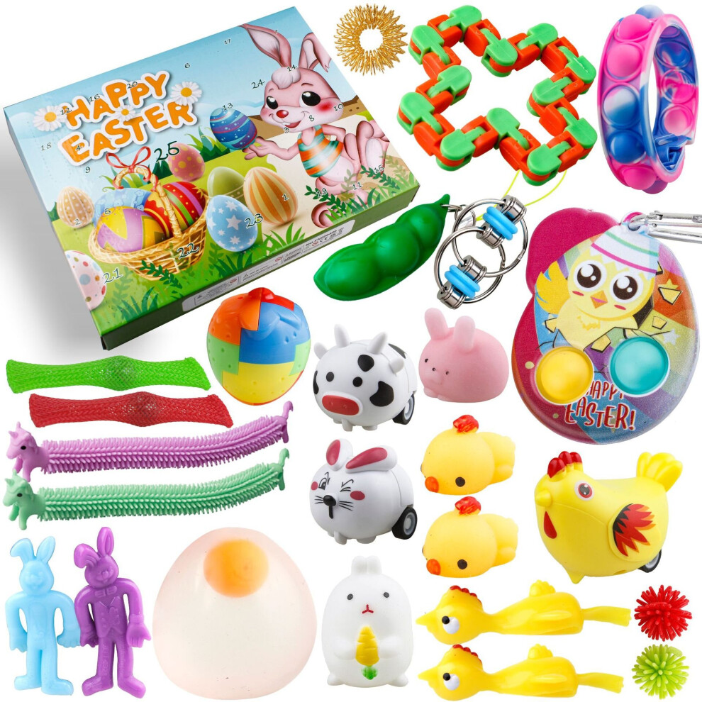 (C) Easter Blind Box Countdown Surprise Blind Box Toy Set