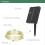 (Bright White, 300 LEDs) GardenKraft Micro LED Outdoor Solar String Lights 5
