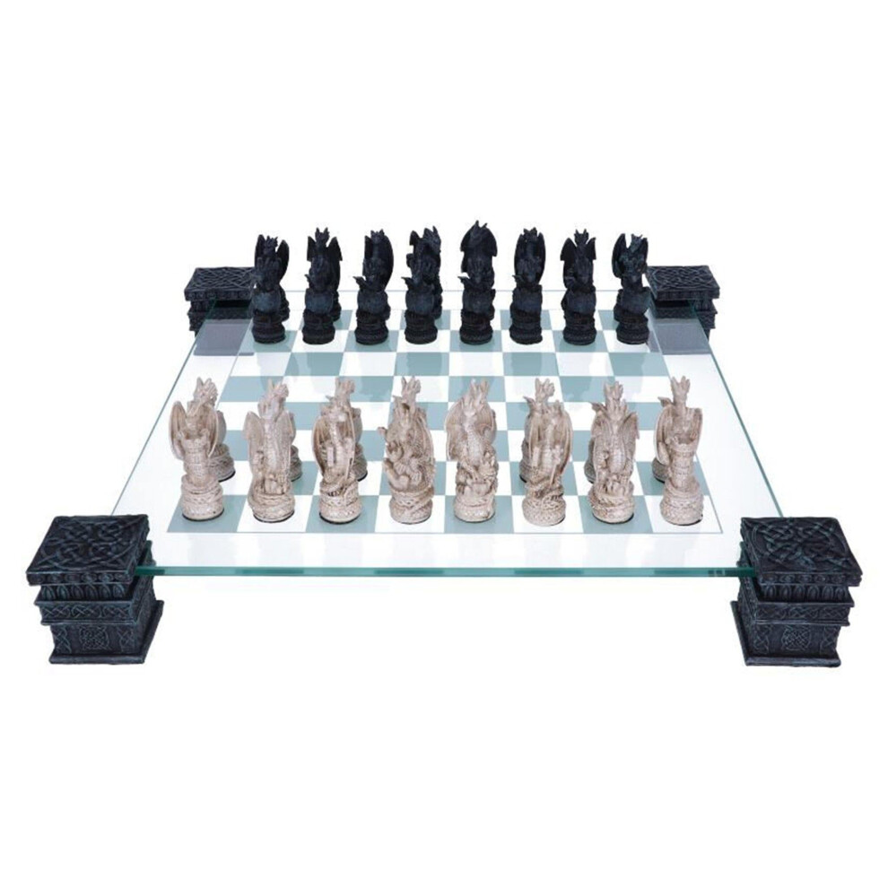 Nemesis Now Drachenschachspiel, 43 Cm, Schwarz-image