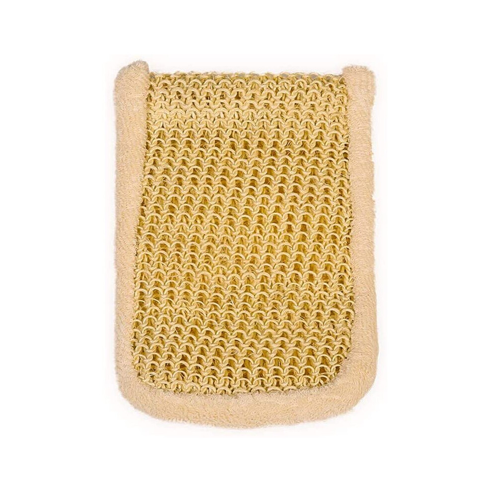 Eco Bath London Bamboo And Natural Sisal Massage Mitt, Exfoliation And Cleansing Glove With Ultra-Soft Bamboo And Sisal Fibres