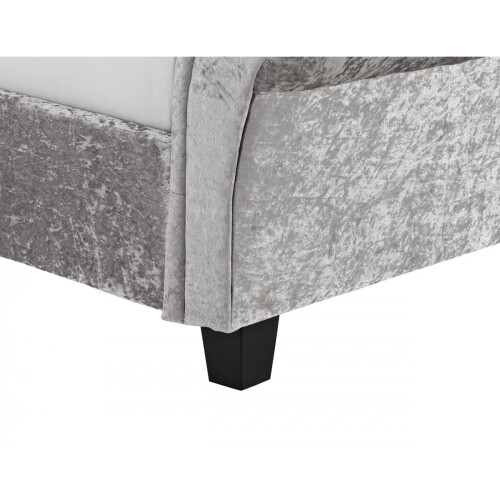 Casablanca (Serenity) Crushed Velvet Double Bed Grey 2