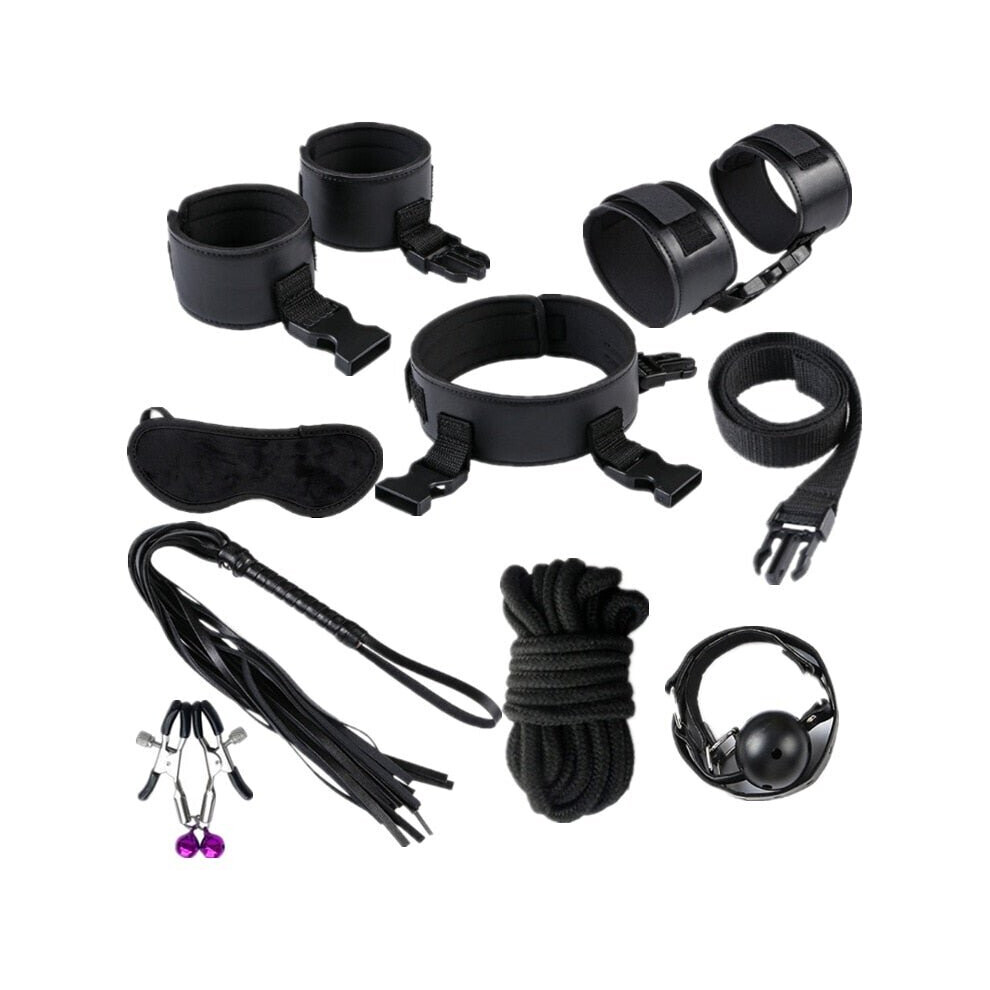 Sex Toys for Women Couples Sex Bondage Gear Set Handcuffs Sex Games Whip Gag Bdsm Sex toys kits sexyshop erotic accessories