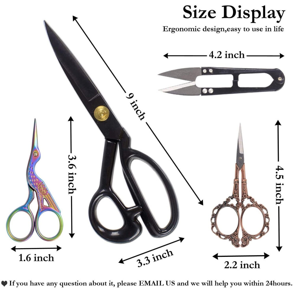 BIHRTC Professional Dressmaking Scissors Stork Scissors Tailor