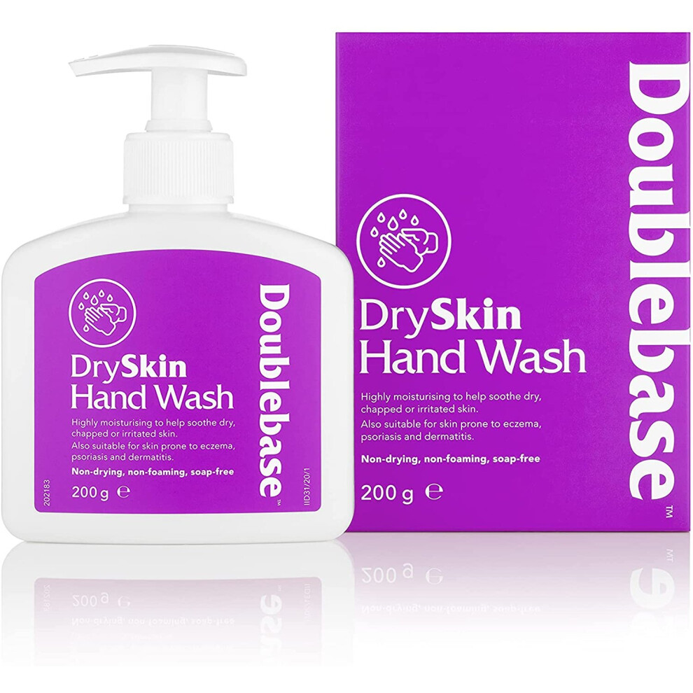 Diomed Developments Doublebase Dry Skin Hand Wash, Moisturising, Non-Foaming & Non-Drying - Also Suitable For Skin Prone To Eczema, Psoriasis And Dermatitis, Free From So