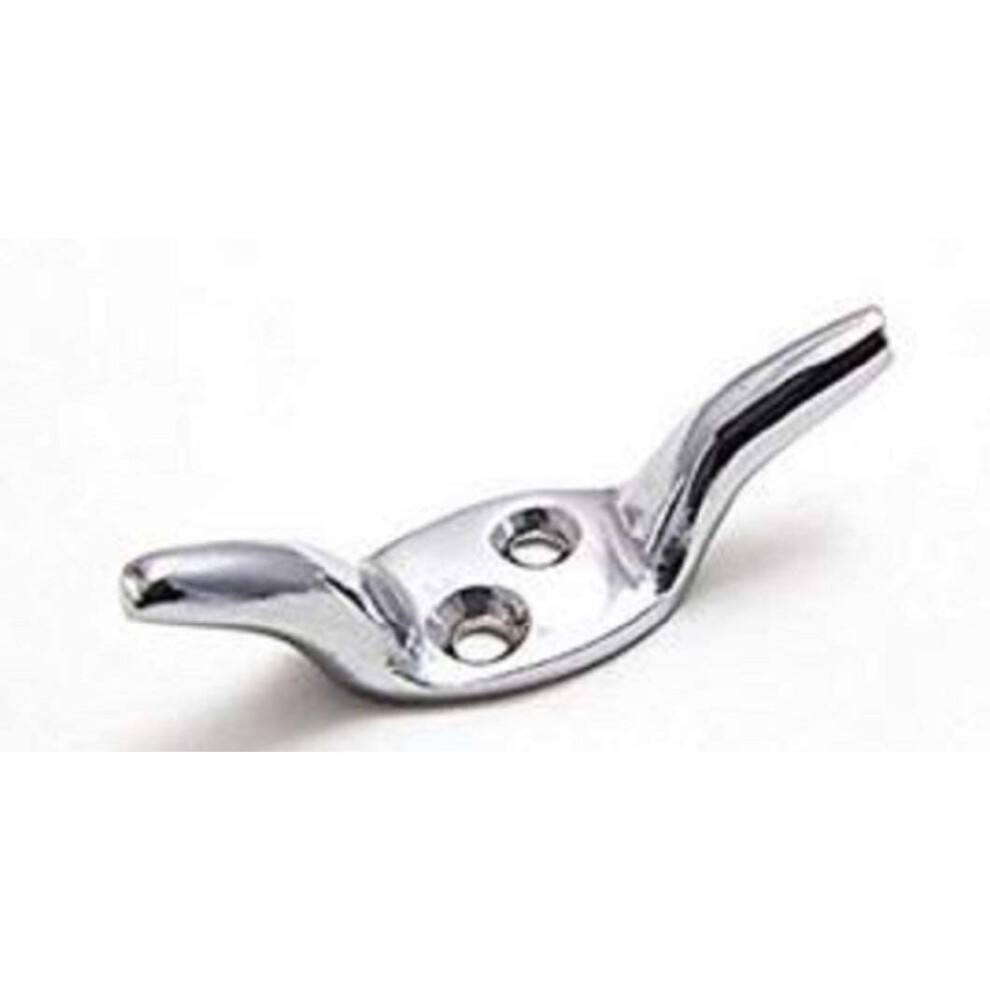 Photos - Other for Repair MerriwayÂ® BH01584 Cleat Hooks, 50mm  - Polished Chrome, Pack of 2(2 inch)