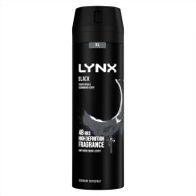 6 Pack Lynx XL All Day Fresh Body Spray Deodorant, Black, 200ml