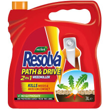 Resolva 20300516 Path & Drive Ready to Use Weed Killer 3L, Natural