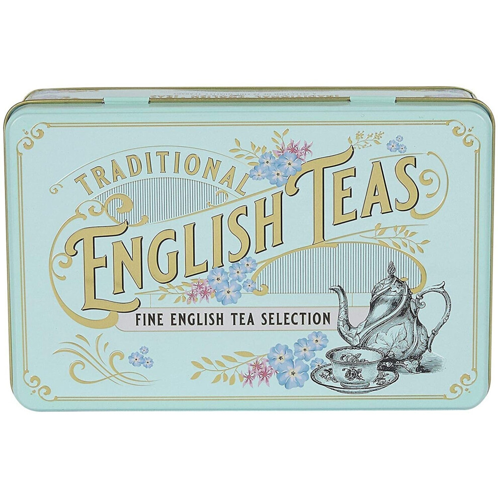 New English Teas Vintage Victorian Tea Caddy, 72 bags