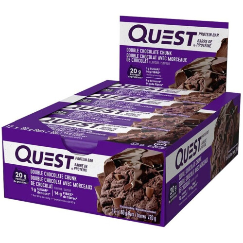 Quest Nutrition Bar Double Chocolate Chunk 12/Box, 720 g 2