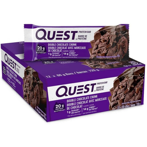 Quest Nutrition Bar Double Chocolate Chunk 12/Box, 720 g