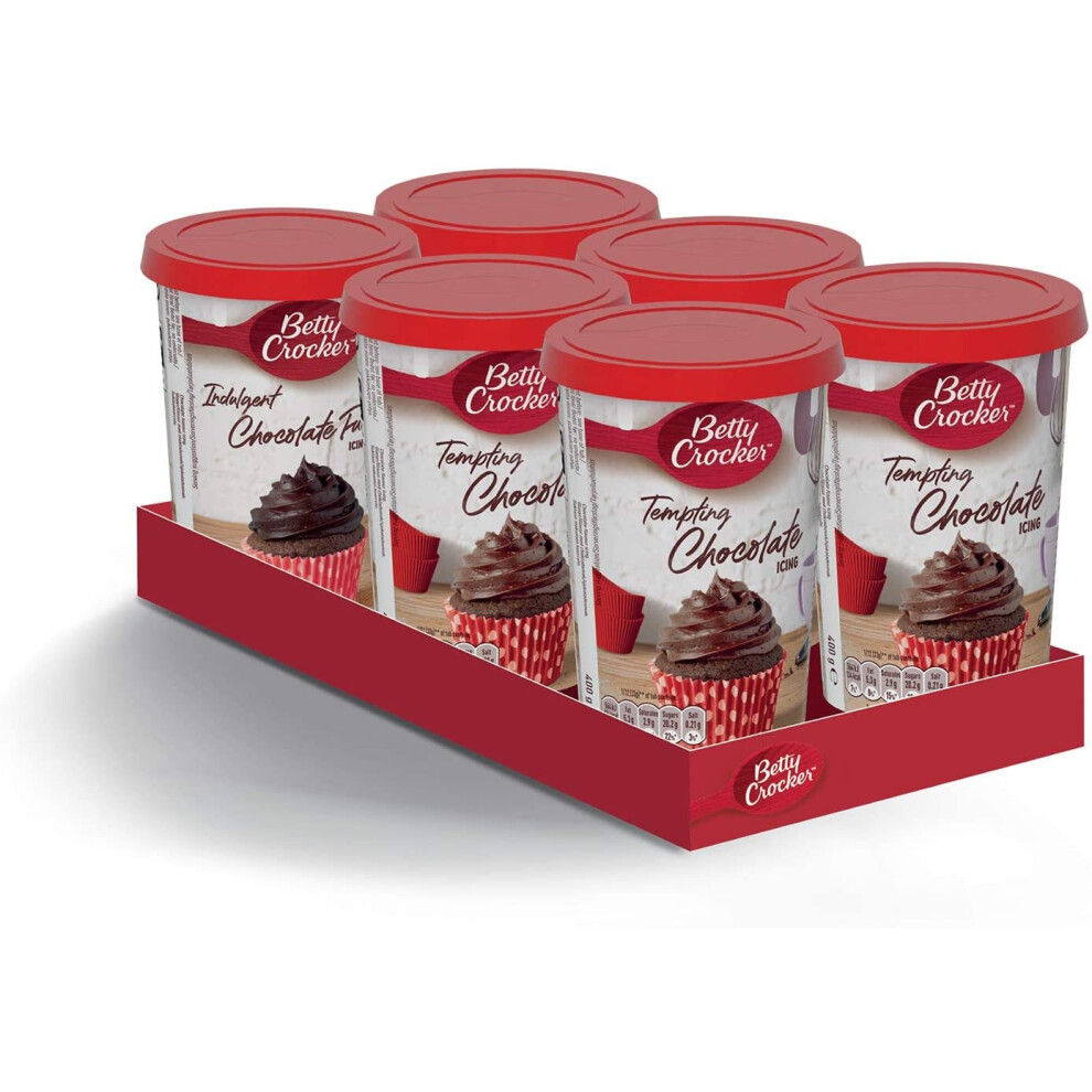 Betty Crocker Tempting Chocolate Icing 400g (Pack of 6)