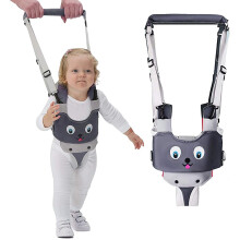 IULONEE Baby Walking Harness Handle Adjustable Toddler Walking Assistant Child Hand Held Standing Up and Walking Learning Helper Infant Walking Belt R