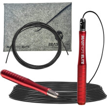 Beast Gear Skipping Rope – Steel Speed Jump Ropes for Adult Fitness – Lightweight, Adjustable Workout Equipment for Beginners & Pros - for Jumping