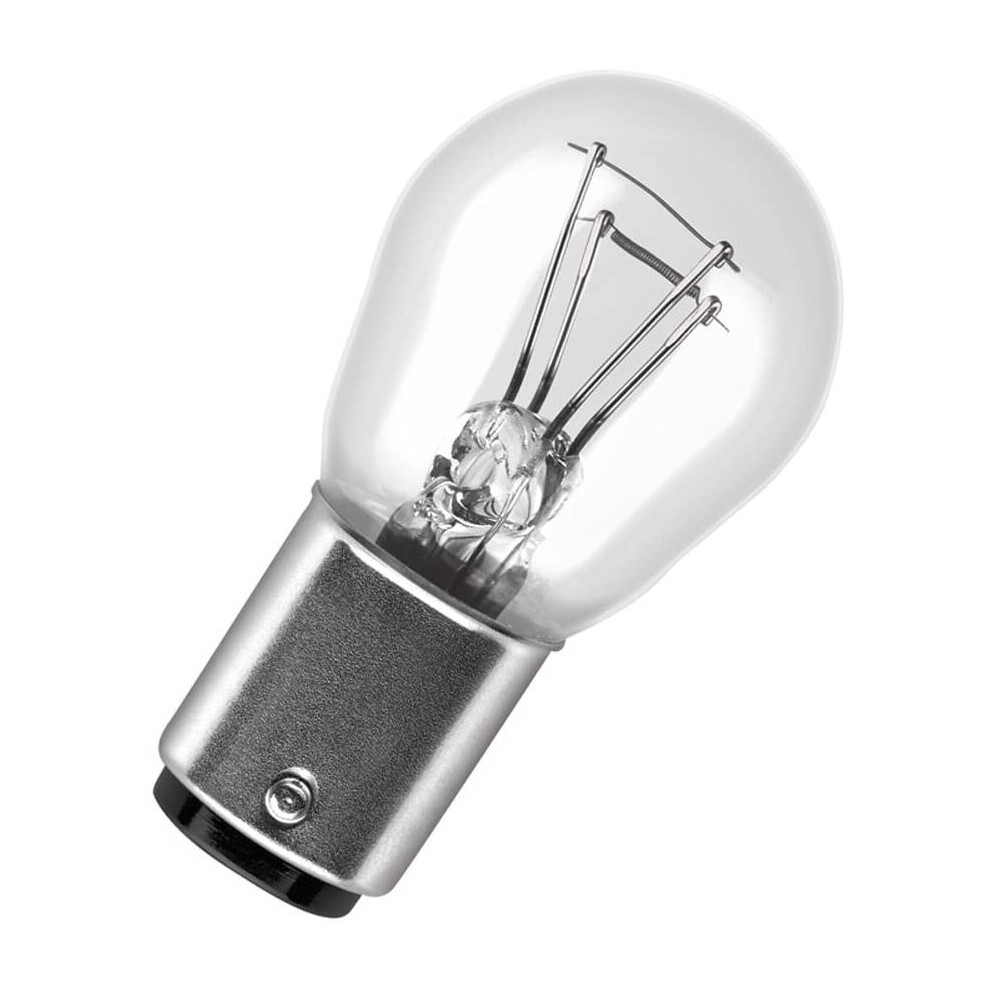 Osram Original 12V P21/5W Halogen Auxiliary Lights 7528-02B In Double Blister - Clear/ Silver