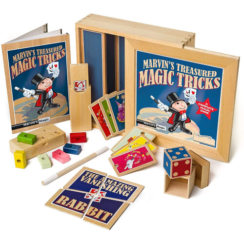 Marvins Magic - Utsökta Trolleritrick - Trä Deluxe Trolleriset - Gåvor för Barn